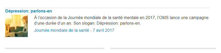 dépression - campagne OMs 2017